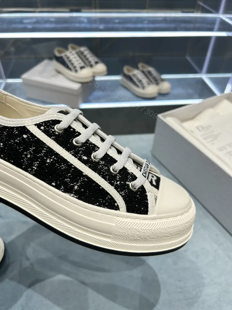 View 7 of Textured Knit Low-Top Sneaker, Premium Streetwear Style