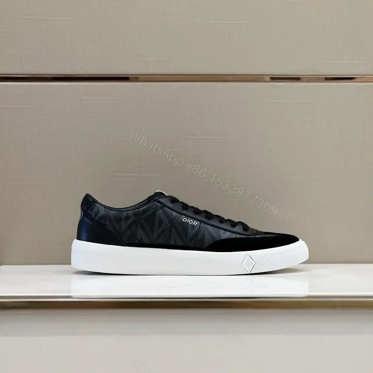 View 9 of Monogram-Patterned Luxury Sneaker: Dior-Inspired, All-Day Comfort