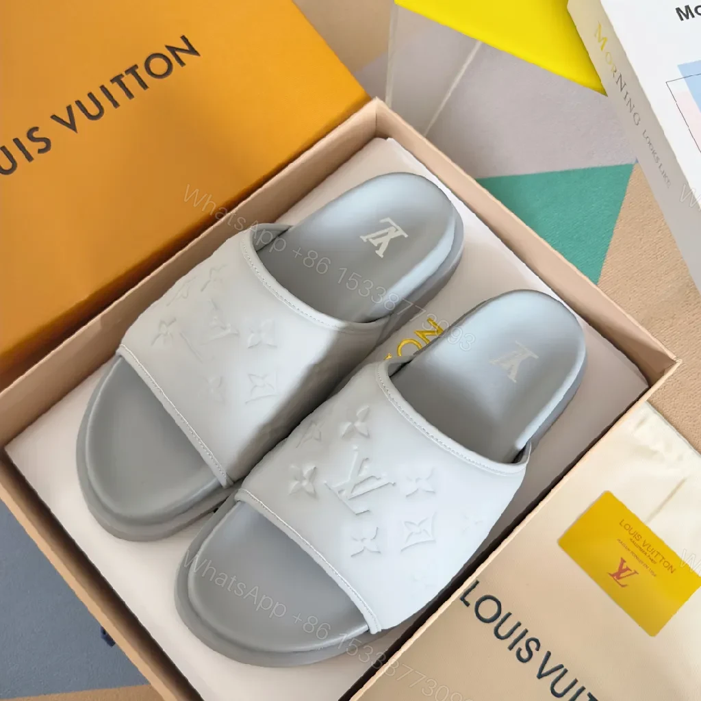 View 9 of Monochrome Luxe Slide: Lightweight Comfort, Signature Motifs