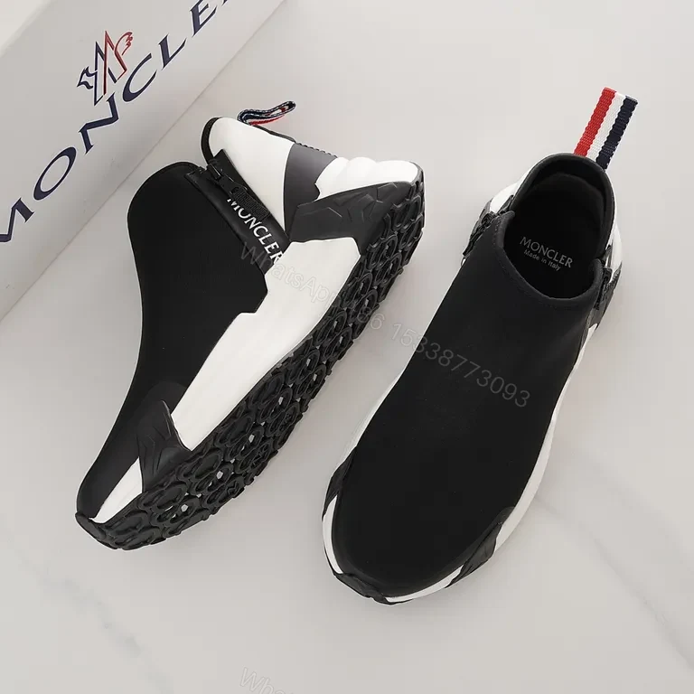 View 2 of Chic Moncler High-Top Sneaker: Luxe Comfort, Bold Sole