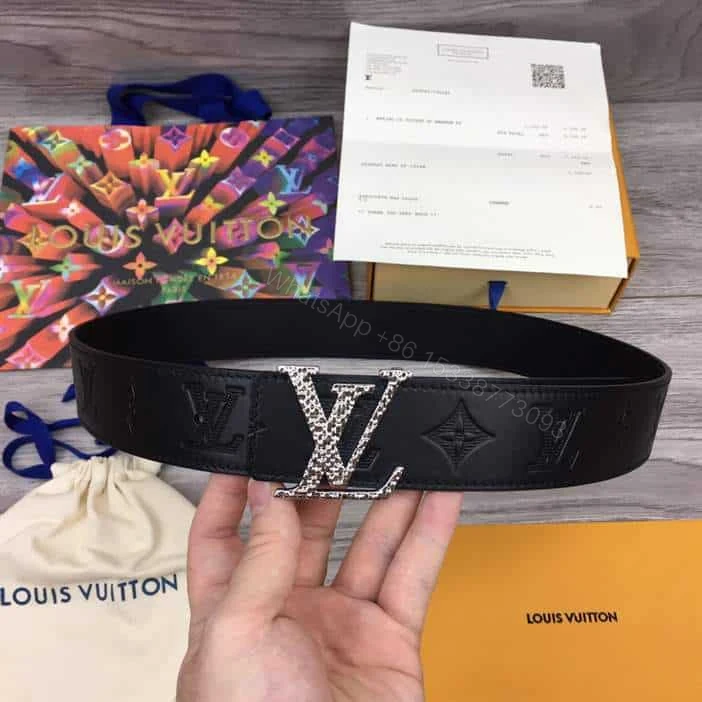 LOUIS VUITTON DIAMOND 40MM REVERSIBLE BELT – B171 — view 1