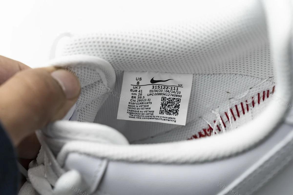 View 12 of Nike Air Force 1 White 315122-111