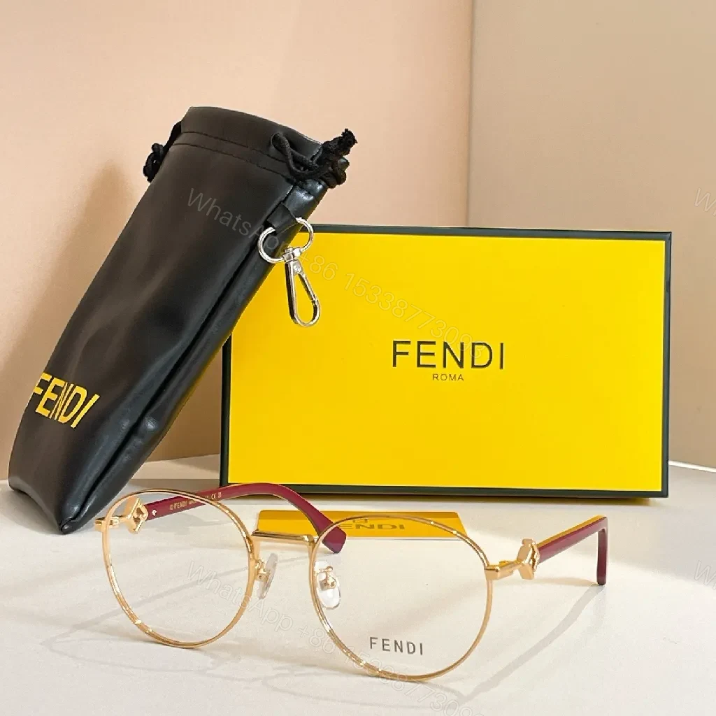 View 8 of Gold-Tone Geometric Metal Glasses – Luxury All-Day Comfort