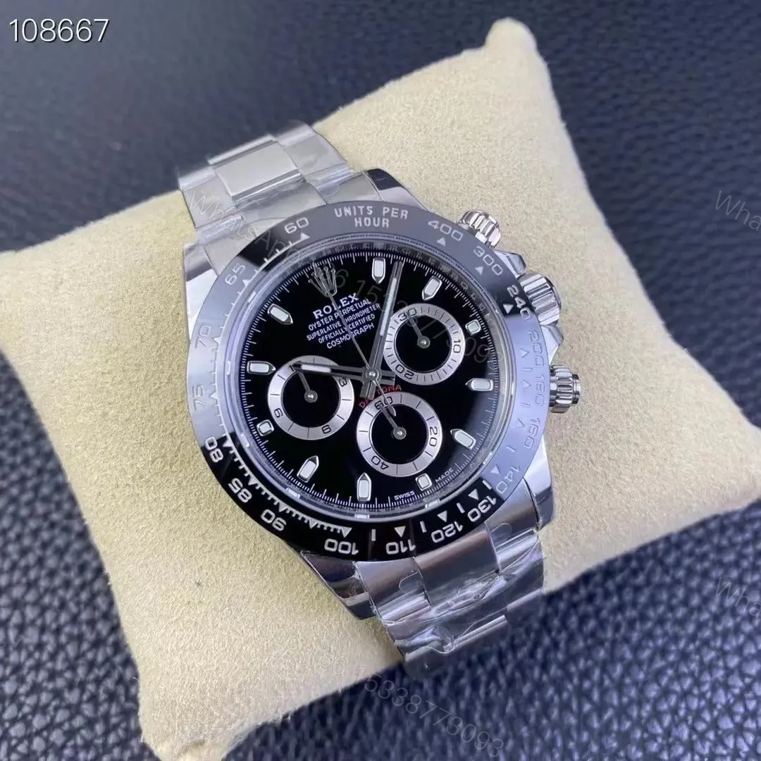 View 3 of Replica Rolex Daytona 116500LN Silver Black