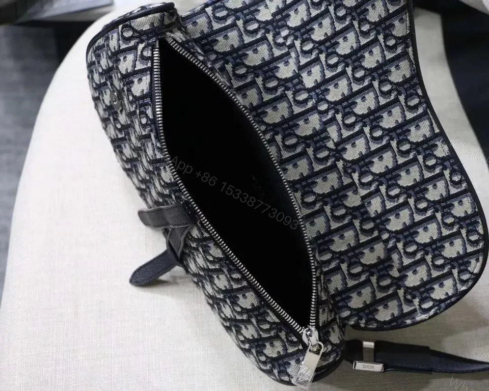 View 4 of Navy Oblique Monogram Belt Bag: Luxe Crossbody Accessory