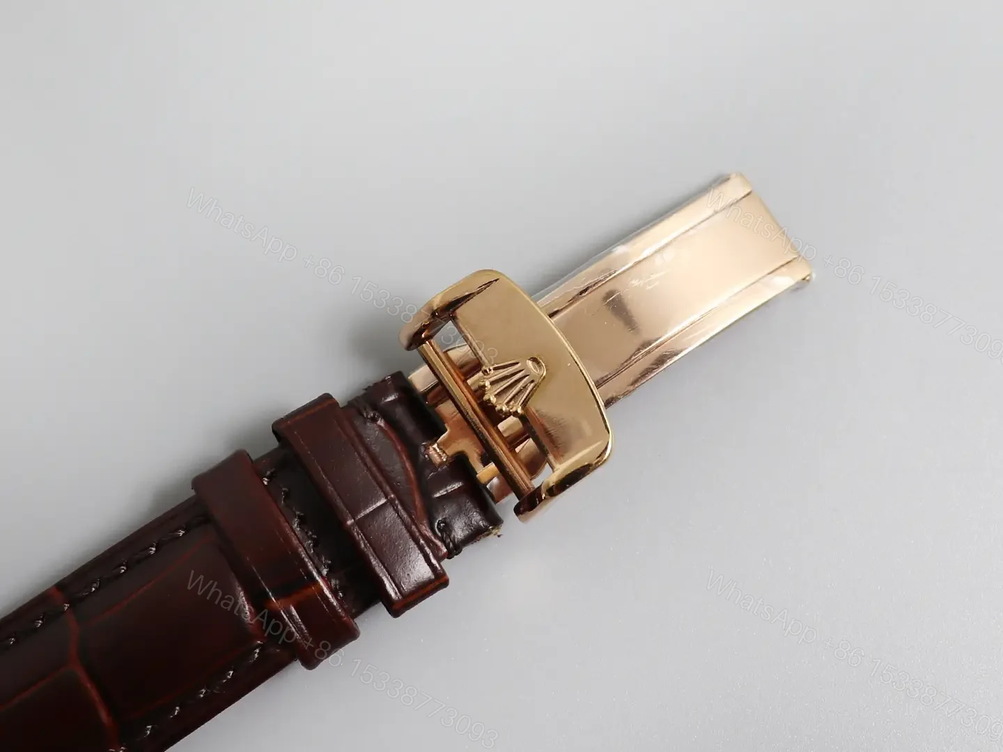 View 8 of Rolex Day-Date 36 Everose Strap Chocolate Brown Dial 118135-0020