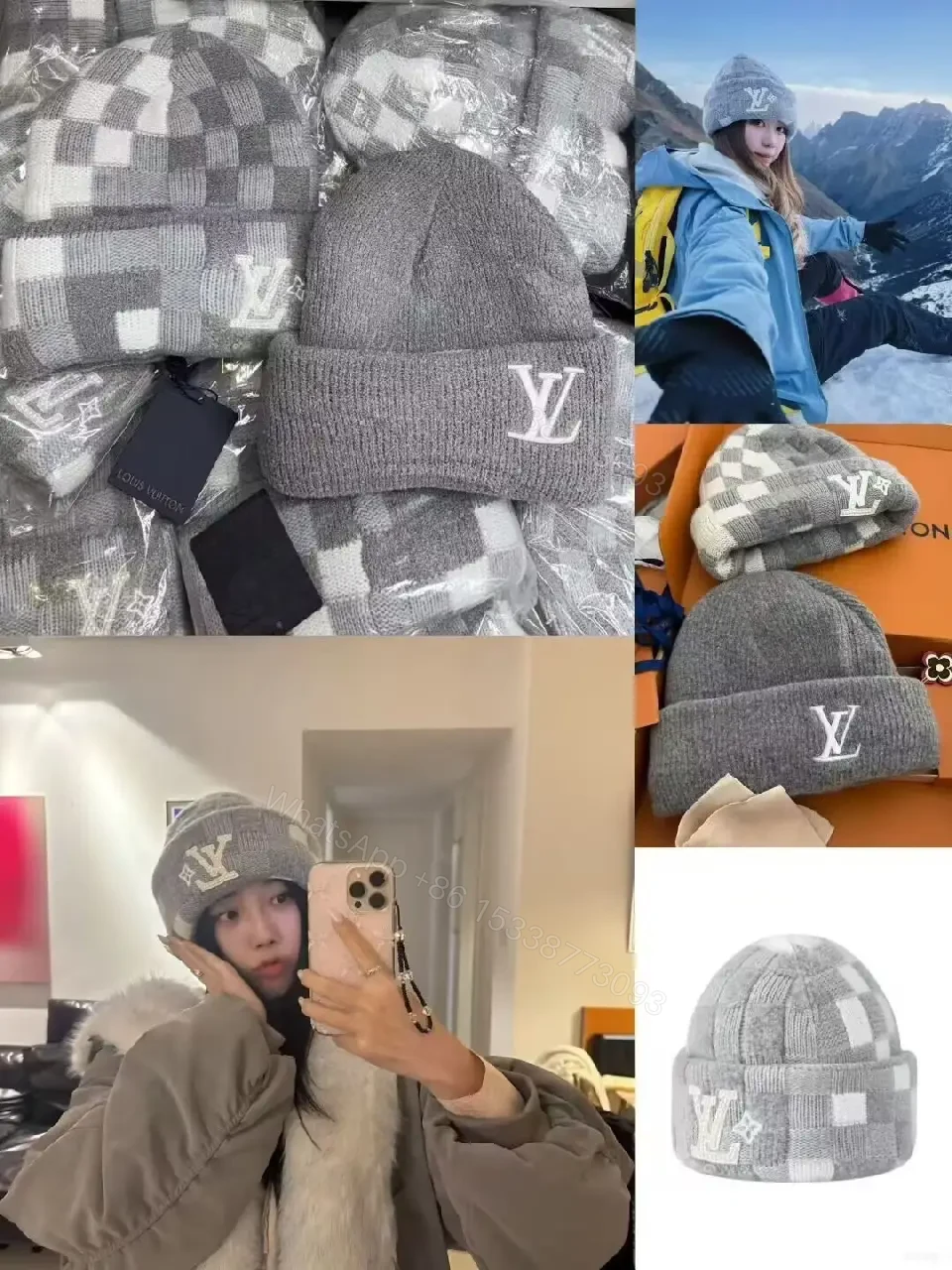 View 3 of Textured Monochrome Set: Luxe Knit with LV Emblem