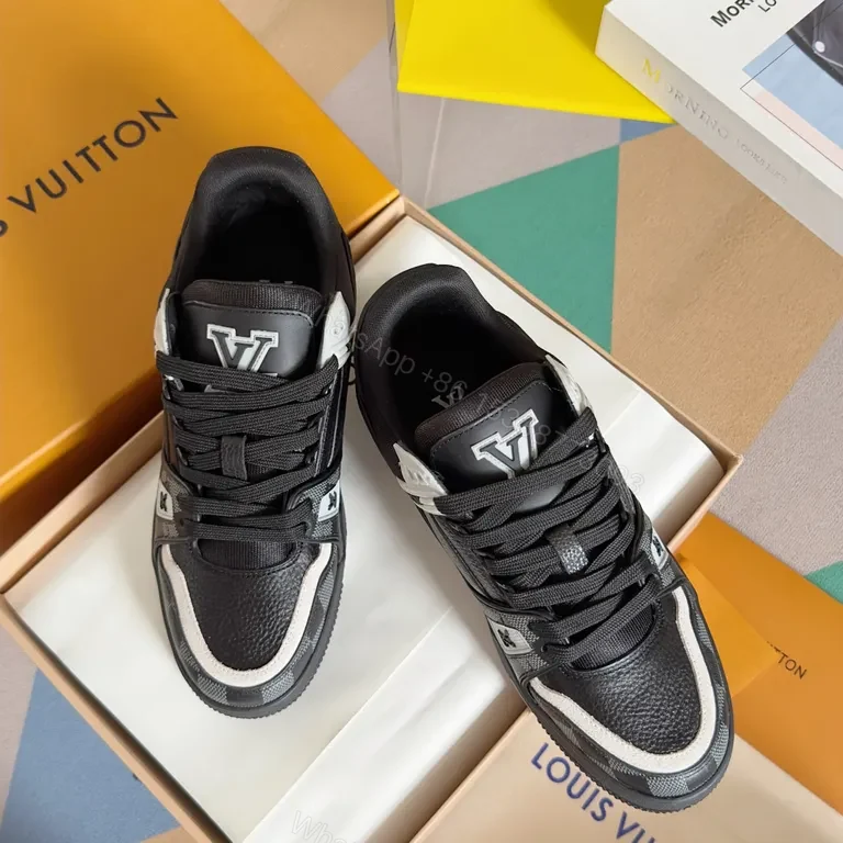 View 8 of Contemporary Luxe High-Tops: Premium Leather, Subtle LV Detail