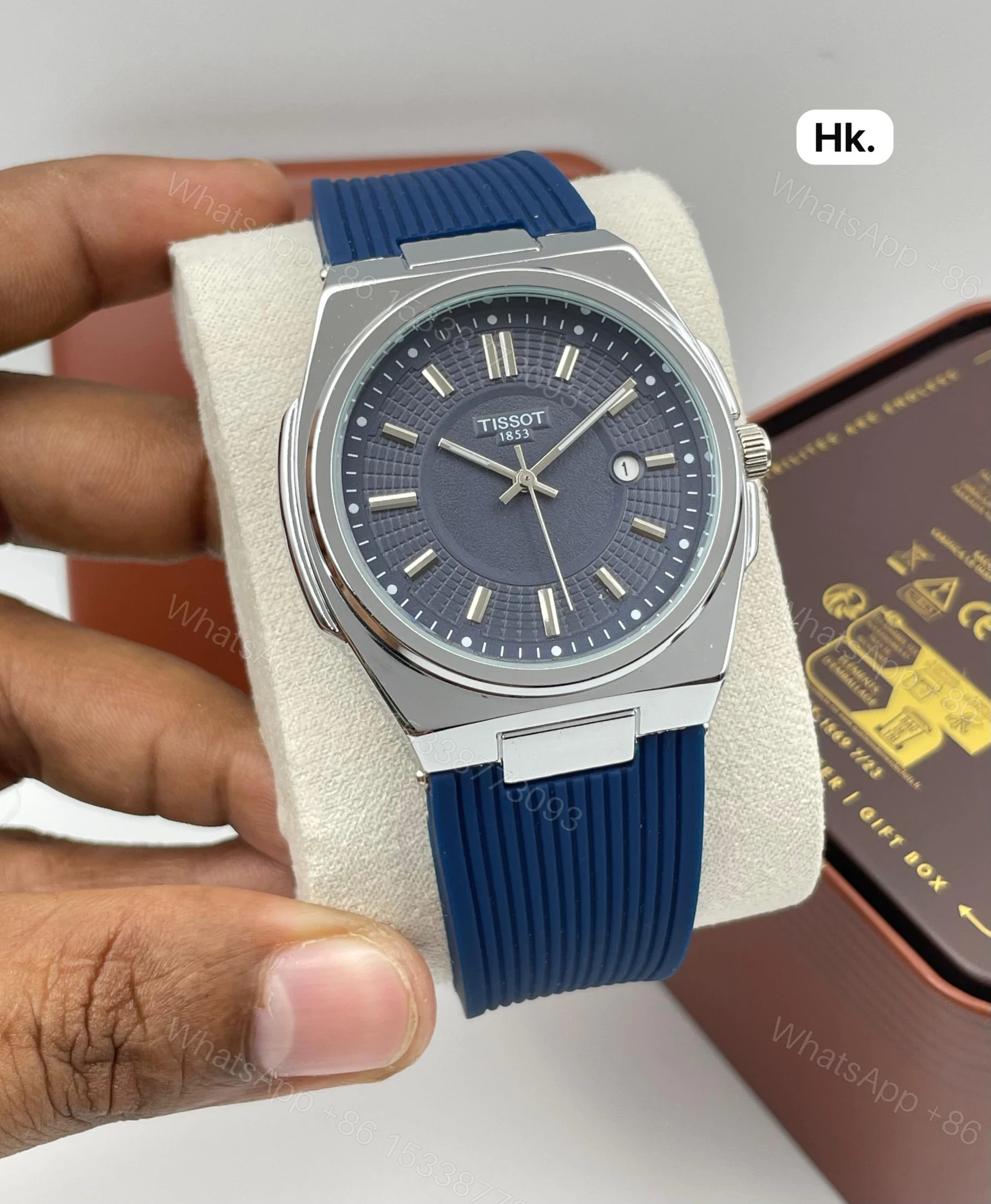 View 9 of FIRST COPY Tissot PU Belt Metal Body Watch