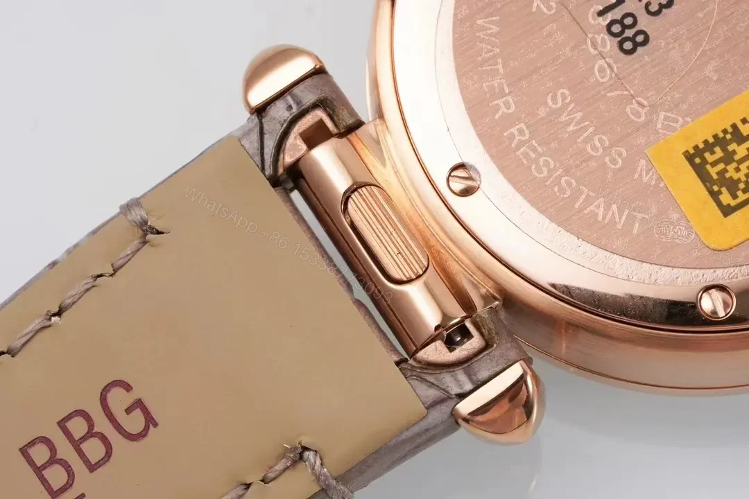 View 4 of GF Factory Cartier Pasha de Cartier Women’s Watch, Rose Gold, 30mm, Leather Strap, QuickSwitch System