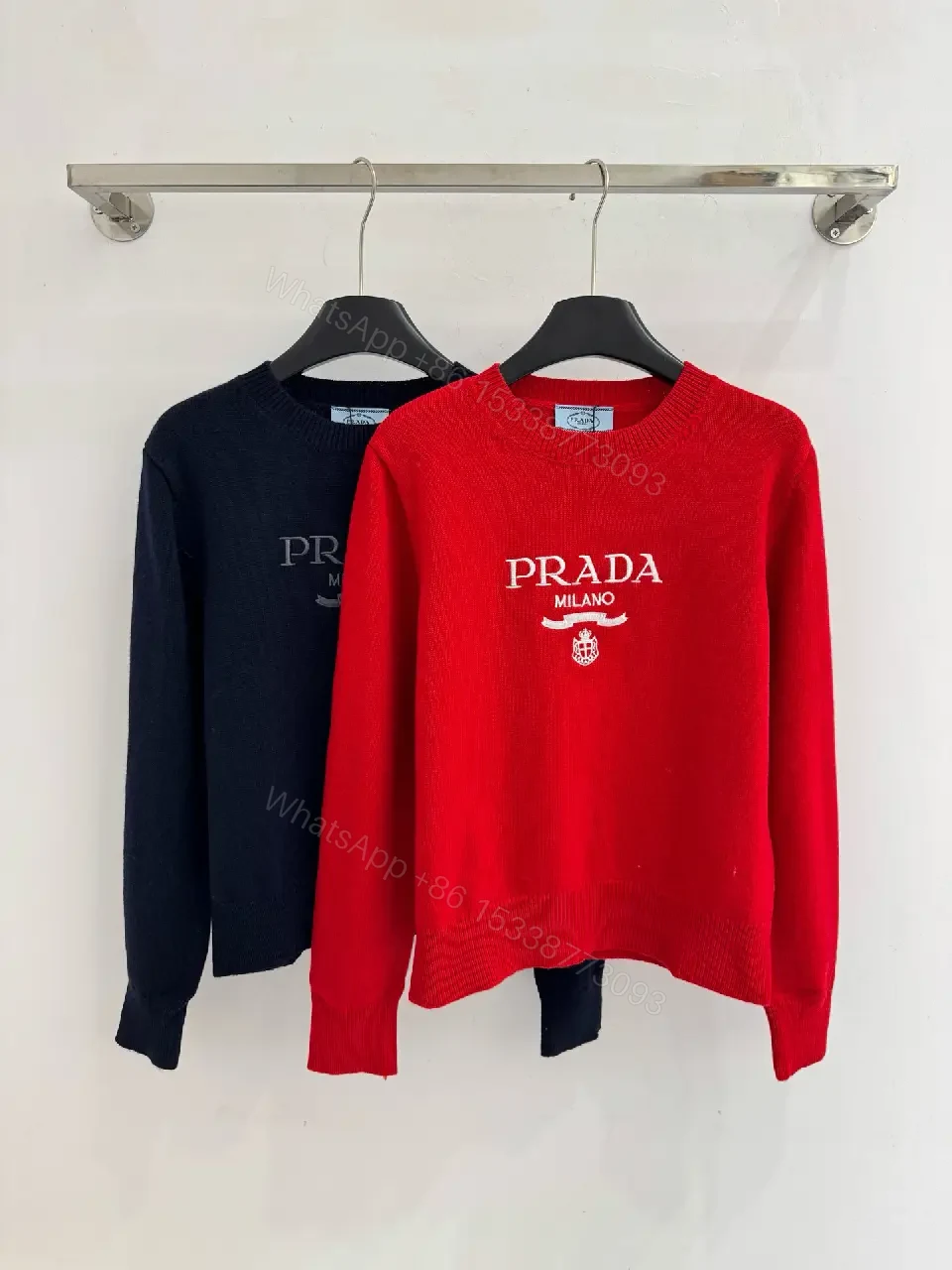 Bold Logo Knit Sweater: Luxe Comfort, Designer-Brand Vibe — view 1