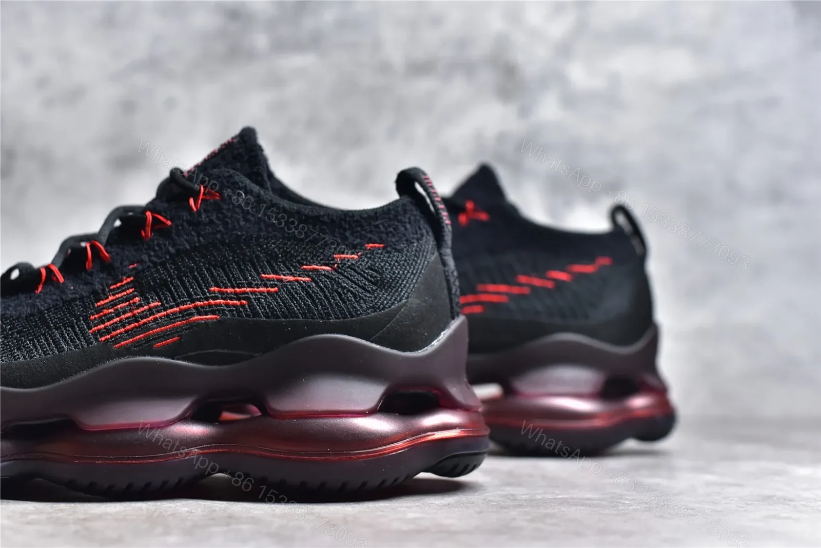 View 5 of Nike Air Max Scorpion FK Black University Red Reps