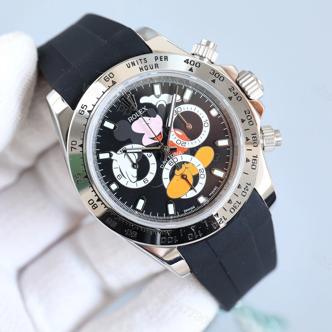 View 4 of Rolex Cosmograph Daytona Mickey Mouse Black Dial 40Mm