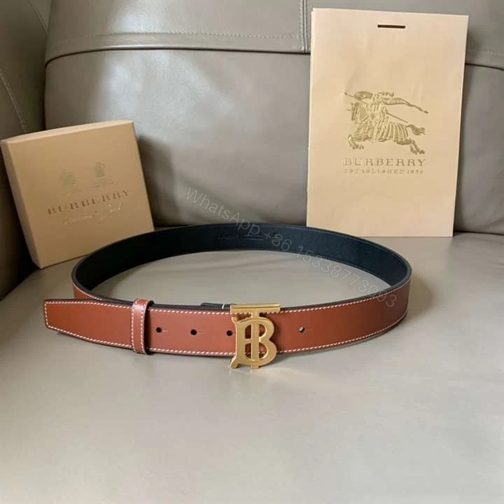 View 2 of BURBERRY MONOGRAM MOTIF BUCKLE BELT – B32
