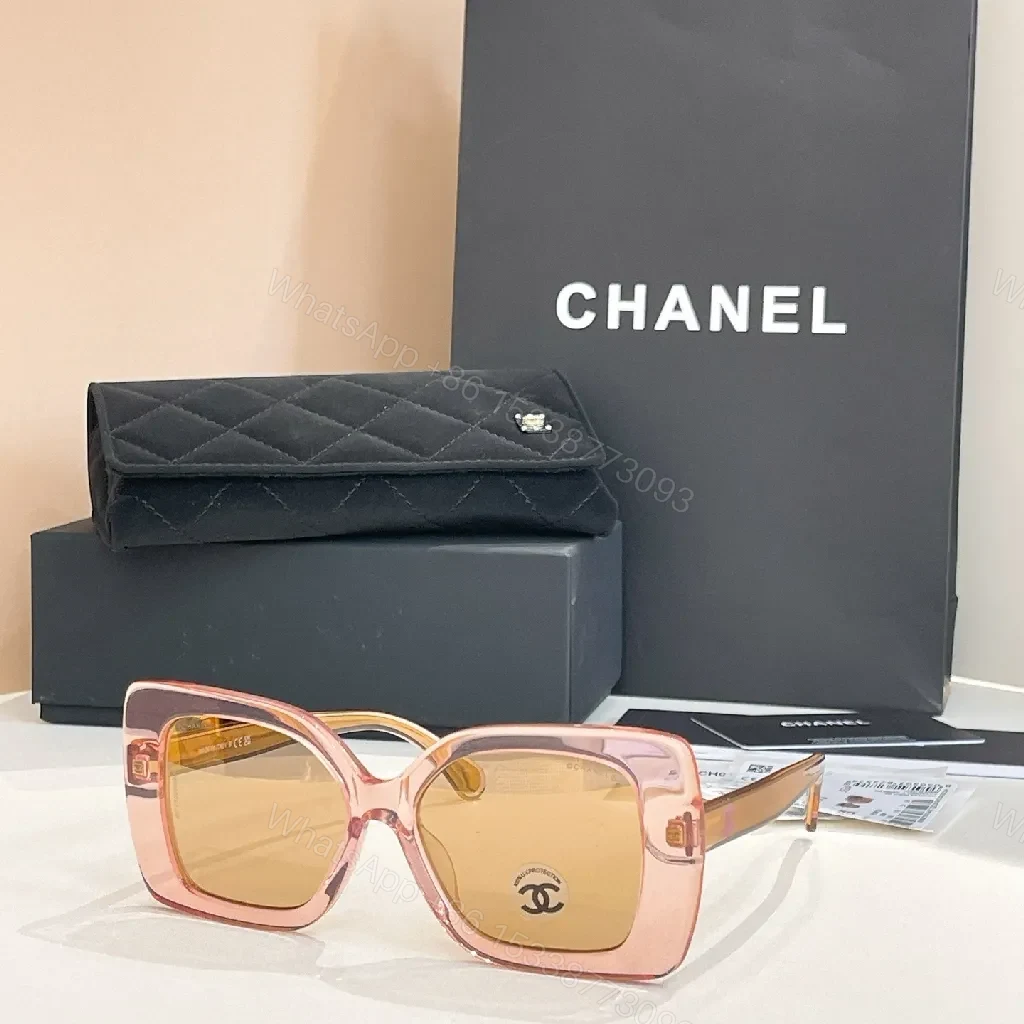 View 4 of Quilted Bold Sunglasses on Chain – Luxe Everyday Shield