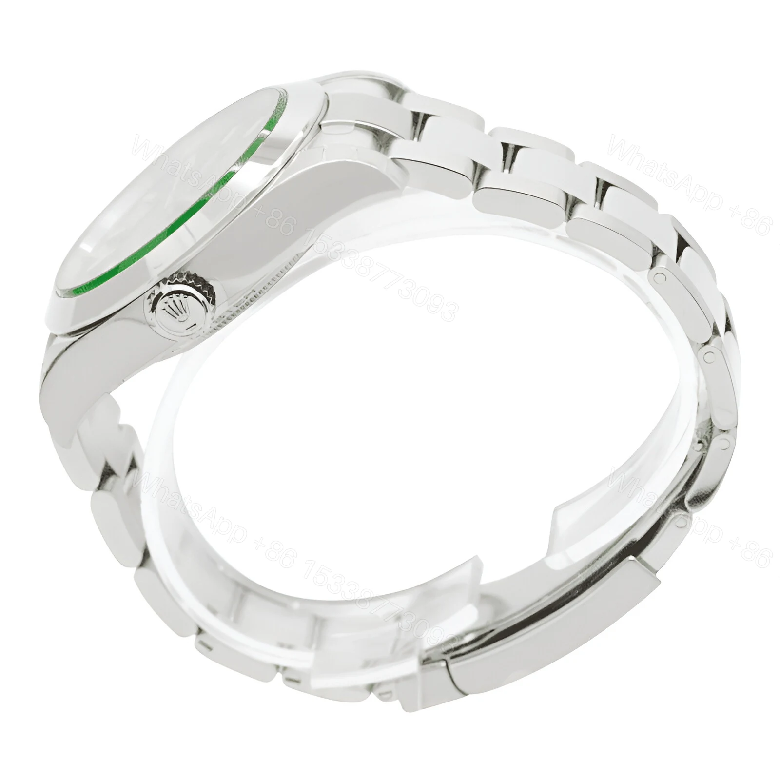 View 3 of Rolex Milgauss Black Dial Green Crystal M116400GV-0001 Oyster Replica
