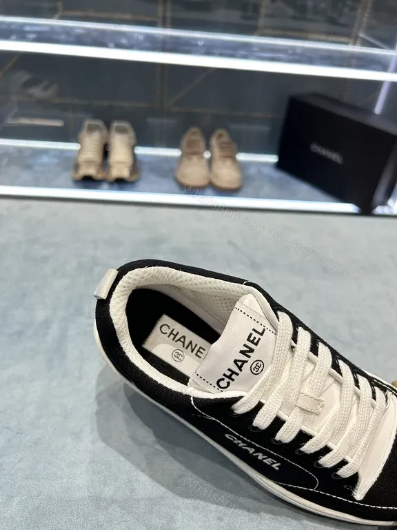 View 6 of Chanel-Inspired Everyday Sneaker: Black & White Luxury