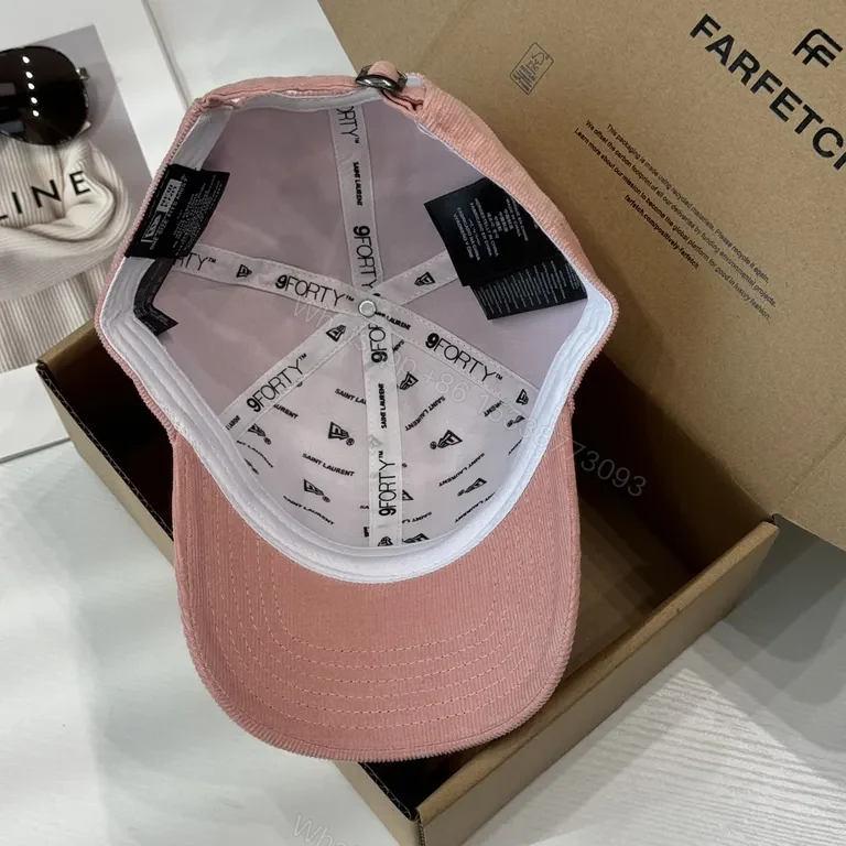 View 2 of Soft Rose Corduroy YSL Cap: Everyday Luxury Cap