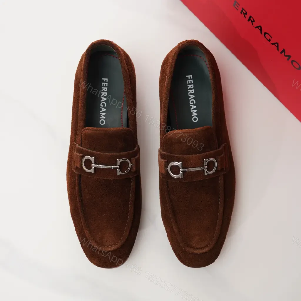 View 3 of Chocolate Suede Loafers + Horsebit + Sleek Modern + All-Day Comfort + Loafers