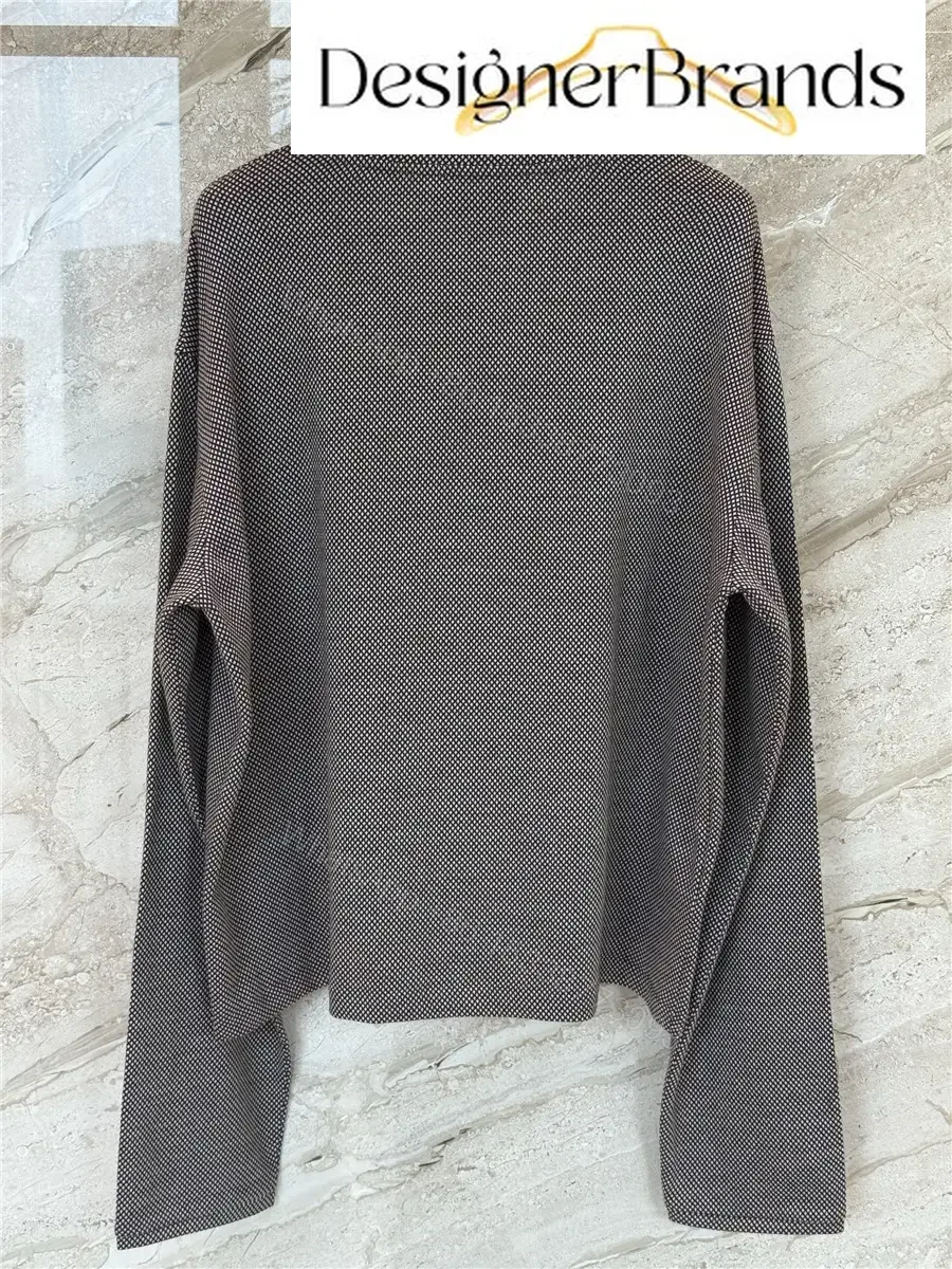 View 9 of Miu Miu Jacquard Jersey Long-Sleeved T-Shirt
