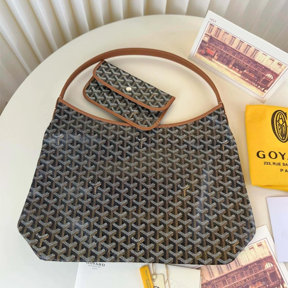 高仿Goyard*Hobo系列BOHEMET單肩子母手袋棕色免檢版 — view 1