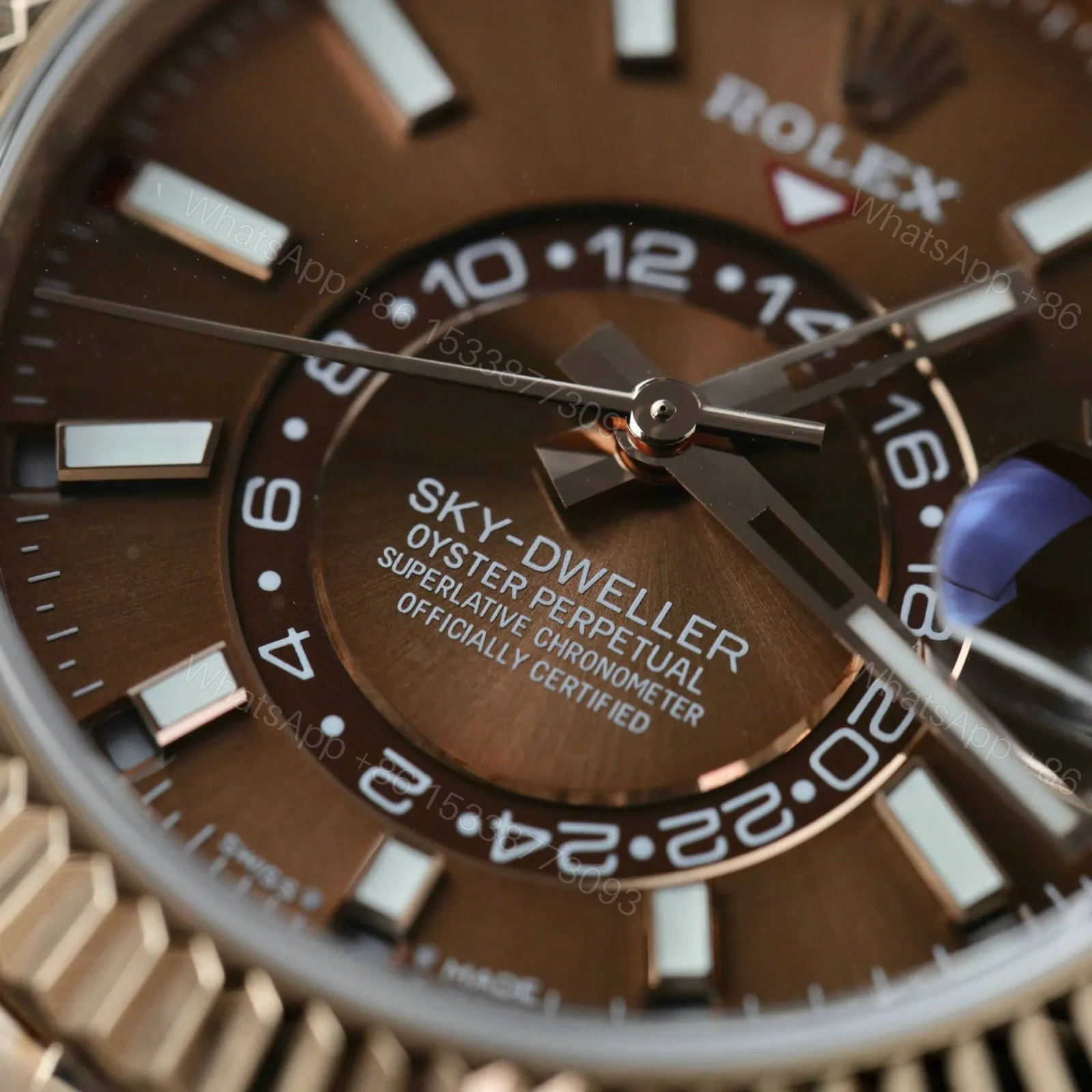 View 5 of Replica Rolex Sky-Dweller Chocolate Dial 326935