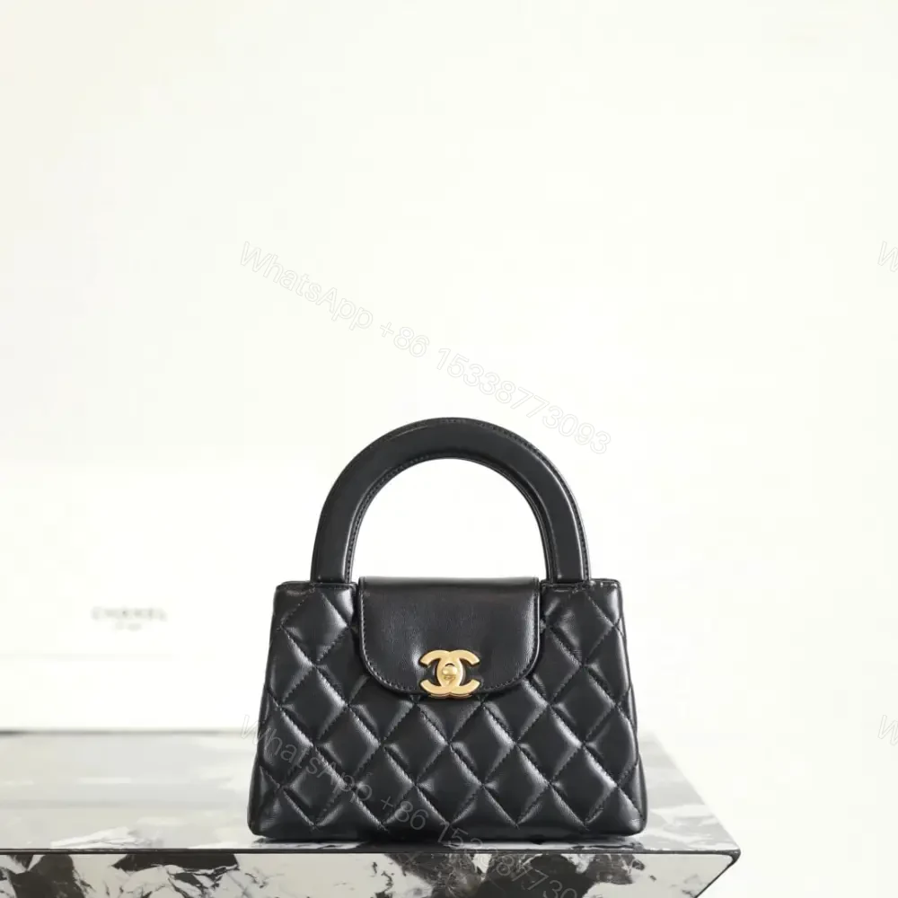 View 3 of 高仿Chanel*25A系列AS4416Kelly羊皮單肩包Mini黑色免檢版