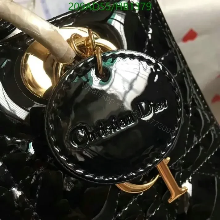 View 5 of Dior Replica Mini Lady Bag in Black Leather HB13797 1:1