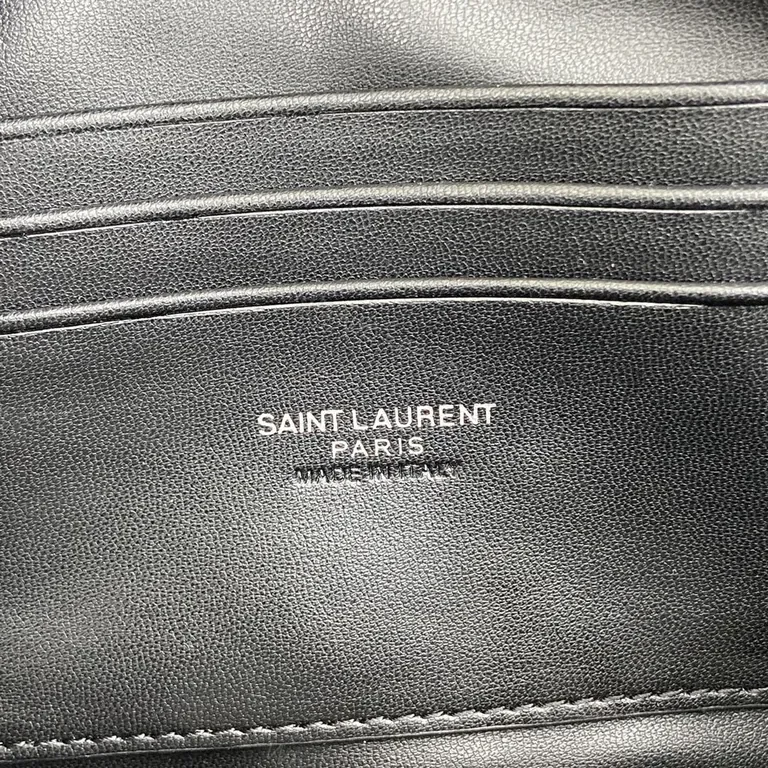 View 5 of Structured Quilted Calfskin Crossbody â€” YSL Monogram, City-Ready Crossbody Bag