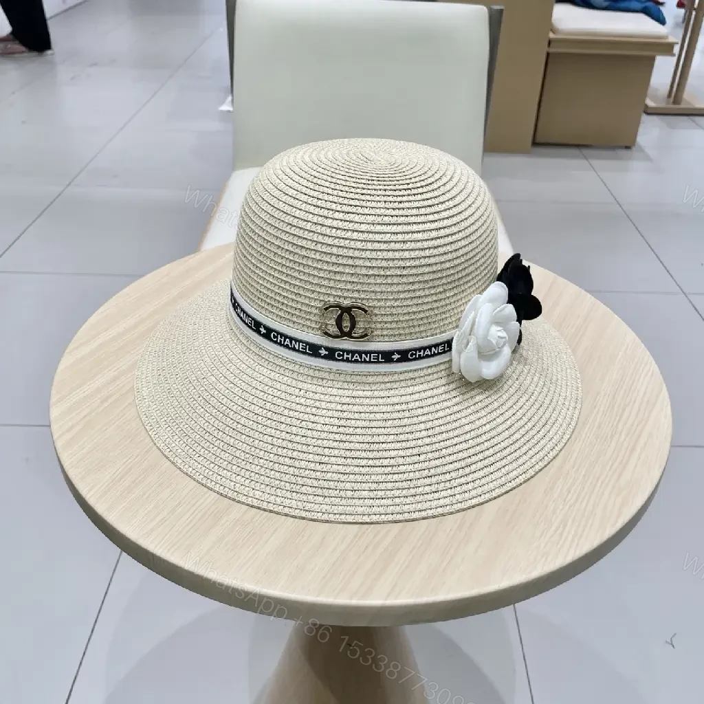 View 6 of Straw Hat + Natural Straw + Chic + Logo Accent + Hat