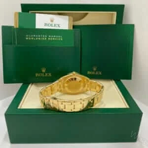 View 9 of Rolex Pearl Master 81208 Gold & Diamond Dial Replica
