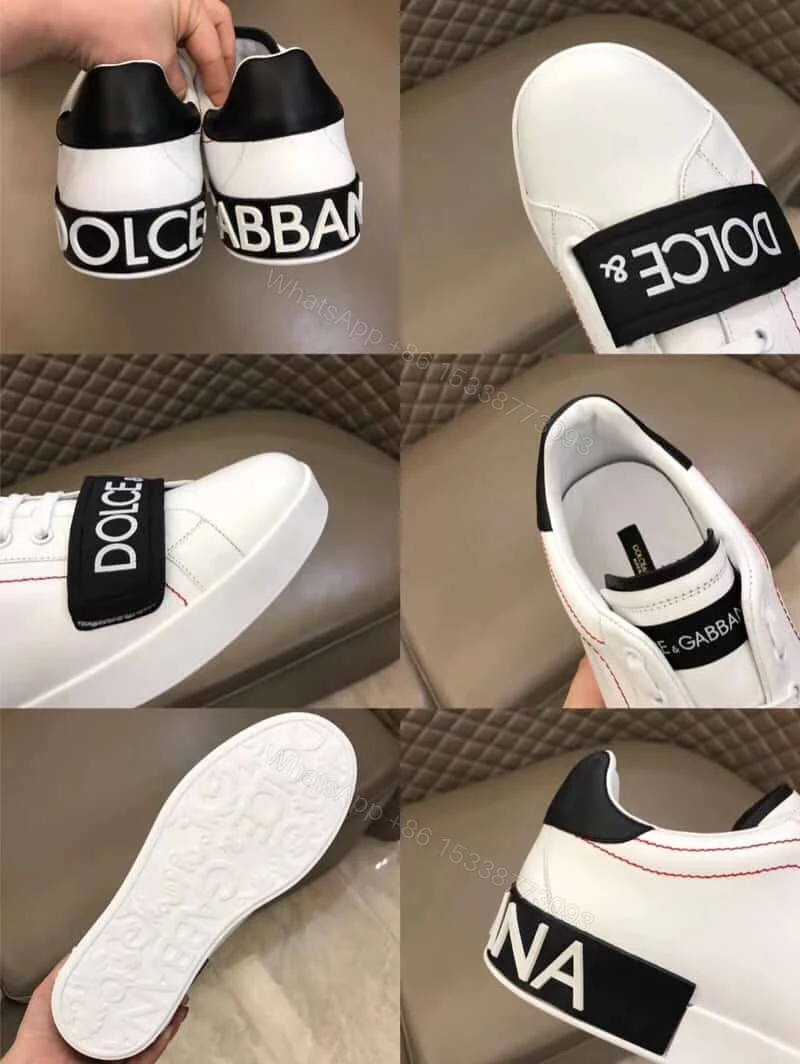 View 3 of DOLCE & GABBANA UNISEX SHOES PORTOFINO SNEAKERS IN NAPPA CALFSKIN – DG24