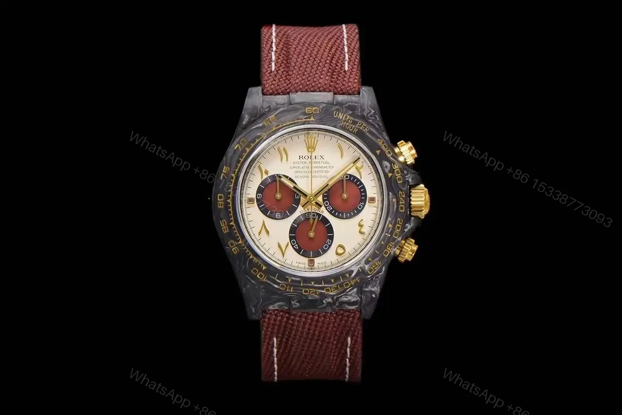 Replica DiW Rolex Cosmograph Daytona Volcano CarboQuartz — view 1