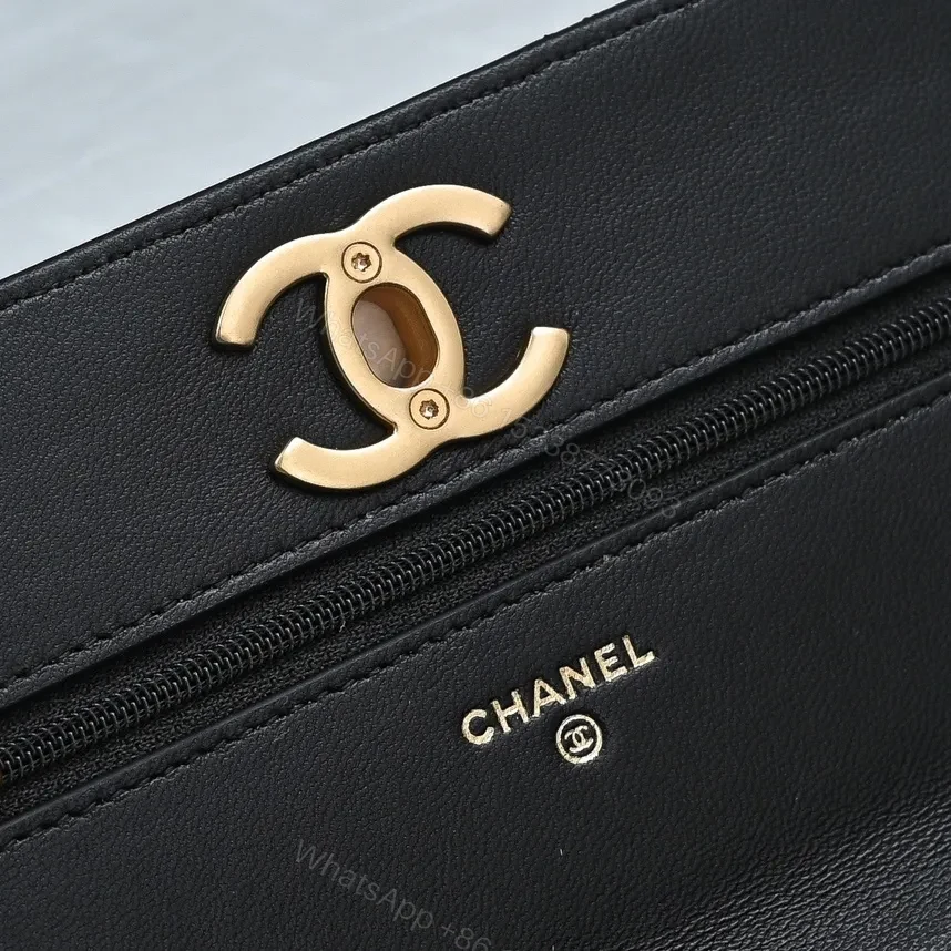 View 6 of Quilted Leather Shoulder Bag, Gold Chain, Compact Chic