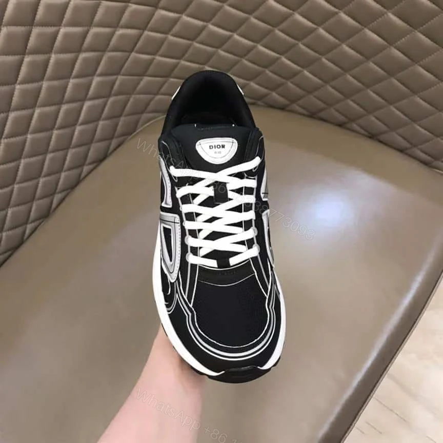 View 3 of DIOR B30 SNEAKERS BLACK MESH AND TECHNICAL FABRIC – CD88