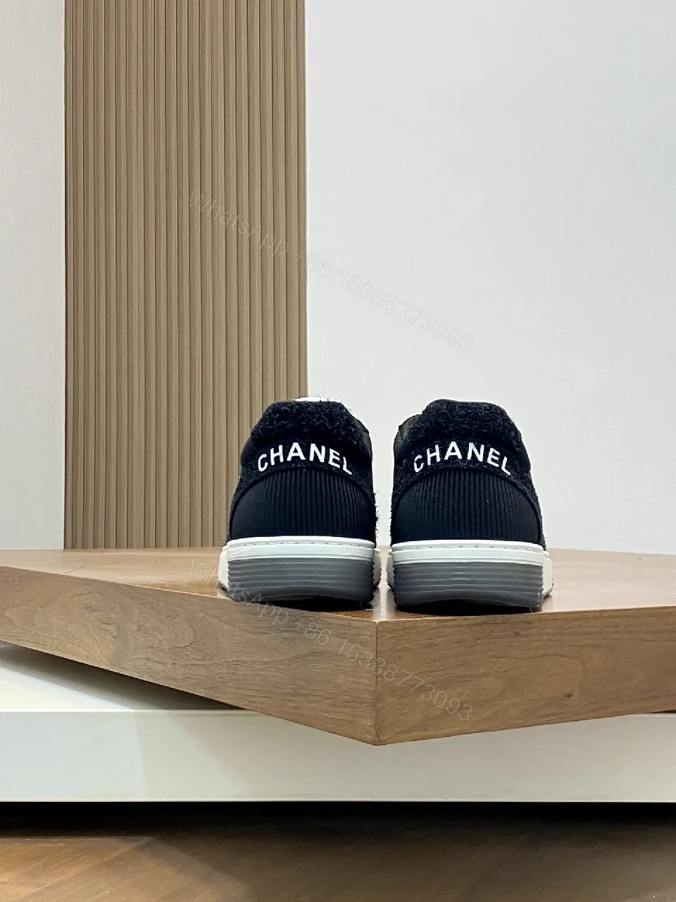 View 4 of Low-Top Luxury Knit Sneakers with Signature Logo