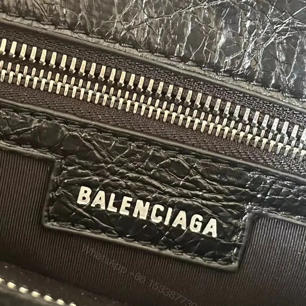 View 9 of 高仿Balenciaga*NeoCagole系列機車包黑色