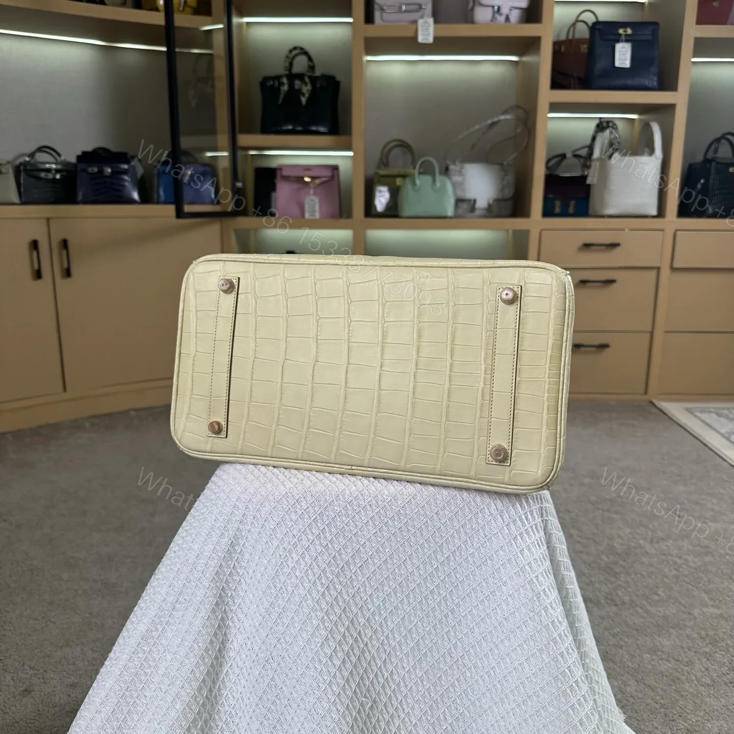 View 4 of Hermes Birkin 35cm Crocodile Leather Gold Hardware