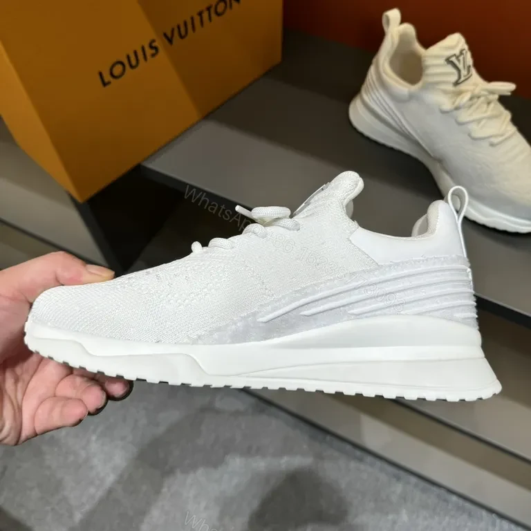 View 6 of Lightweight Knit Runner: Luxe LV-Inspired Logo Sneaker