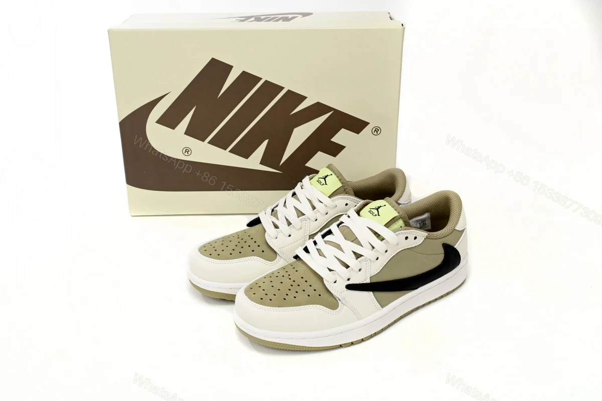 Travis Scott x Air Jordan 1 Low Golf “Olive” FZ3124-200 — view 2