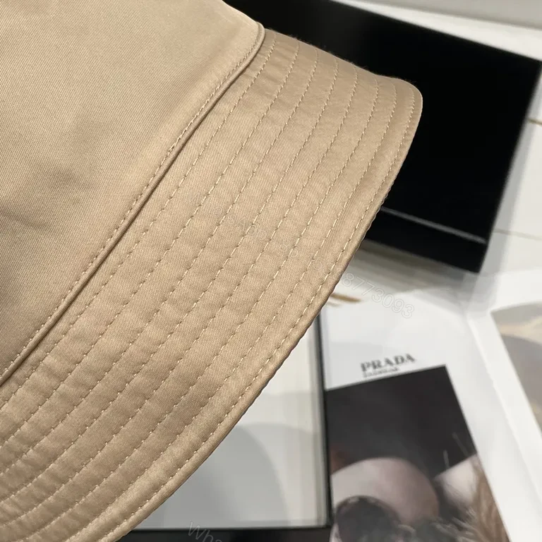 View 8 of Sand-Beige Prada Nylon Bucket Hat: Everyday Luxury