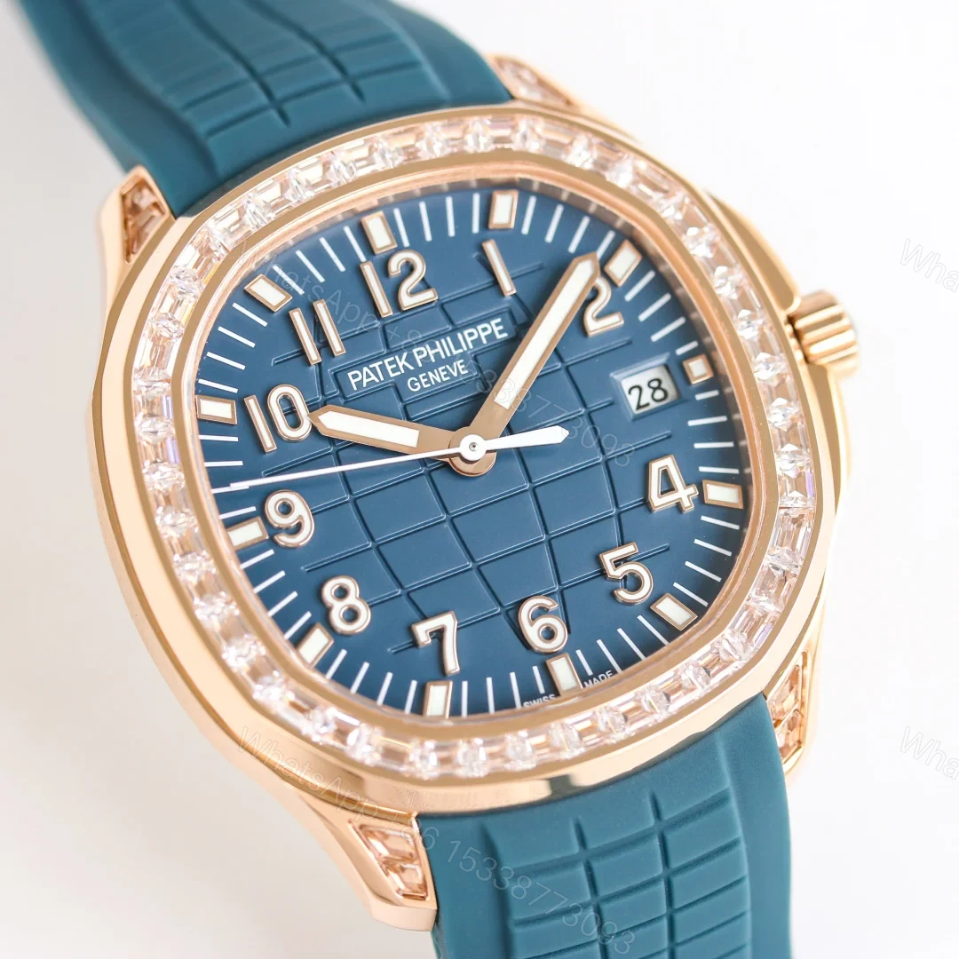View 3 of Patek Philippe Aquanaut Full Diamond Edition Luxury Mechanical Watch GR-PP-R68-FULL-DIAMOND-388