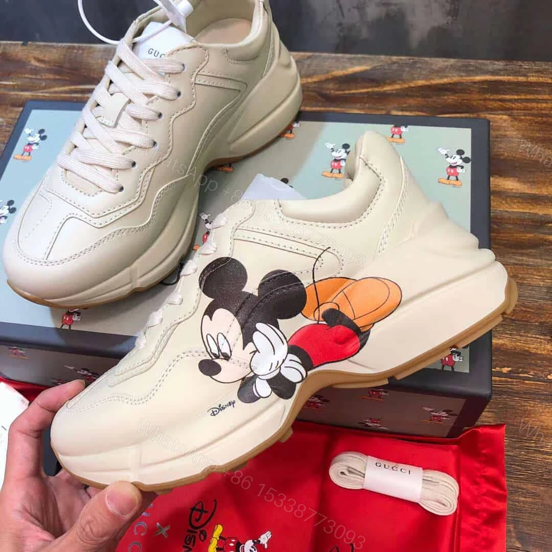 View 2 of GUCCI DISNEY RHYTON MICKEY MOUSE SNEAKER