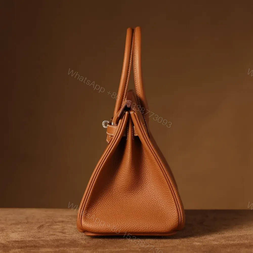View 5 of 高仿Hermes*Birkin30金棕色銀扣免檢版