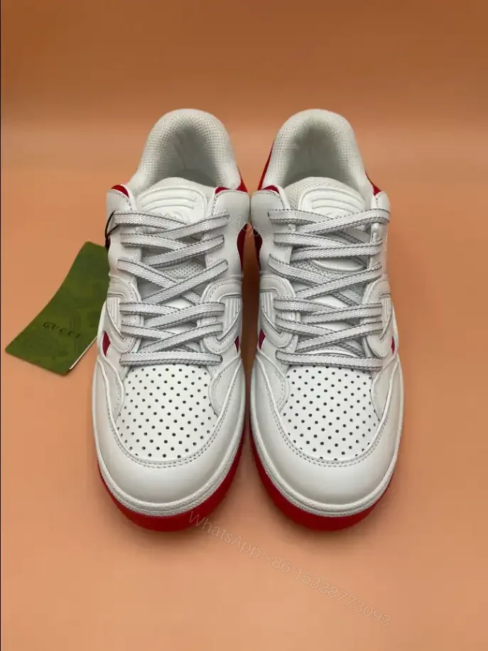 View 5 of GUCCI BASKET SNEAKERS IN WHITE AND RED – GC182