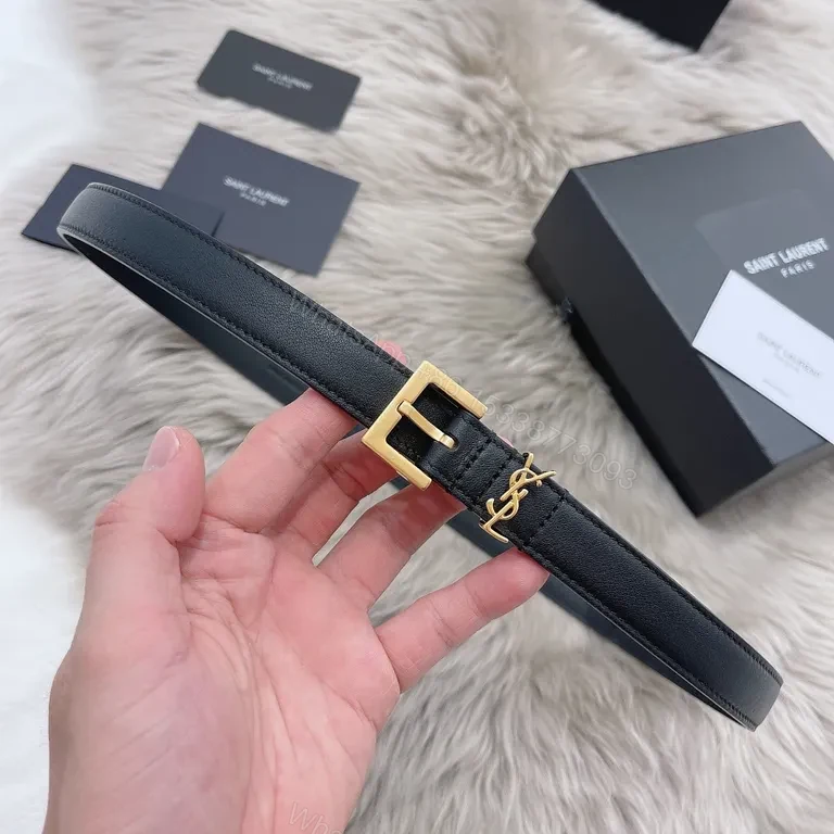 View 7 of Minimalist Lux Leather Belt: Gold Tie-Plate, Designer-Inspired Belt
