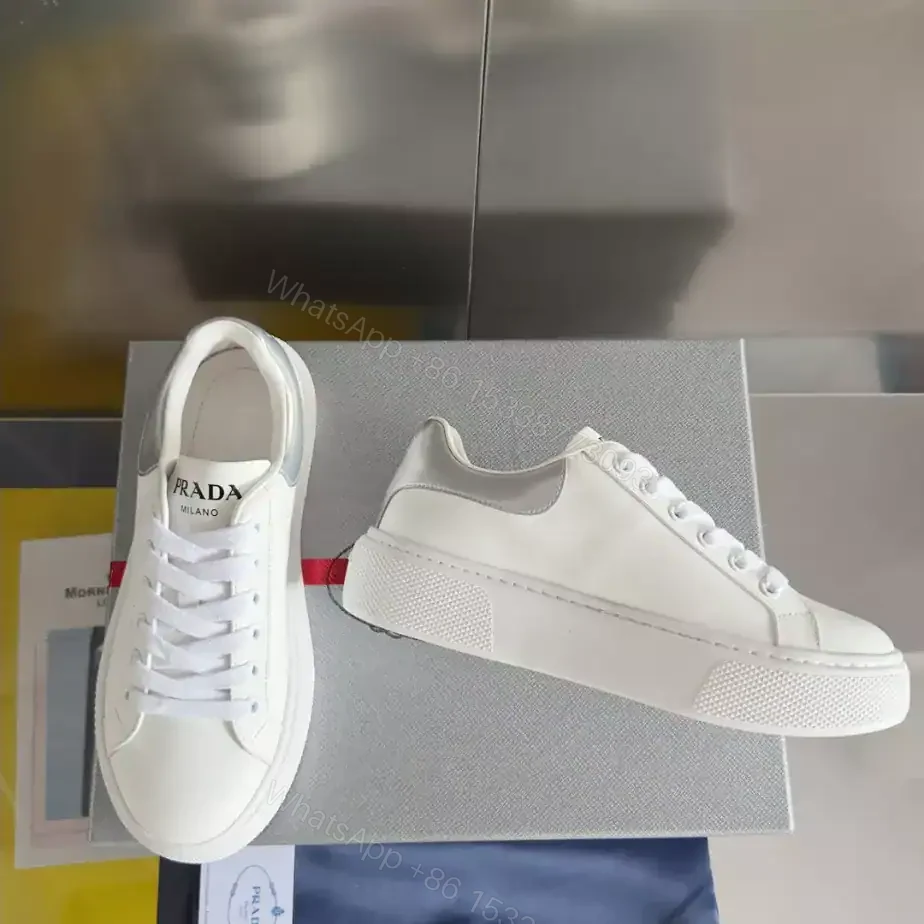 View 4 of PRADA LEATHER LOW-TOP SNEAKERS – PRD062