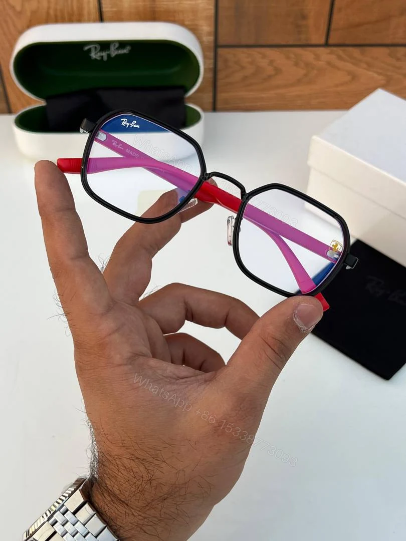 View 3 of First Copy RayBan 8810 Black Plano Sunglasses