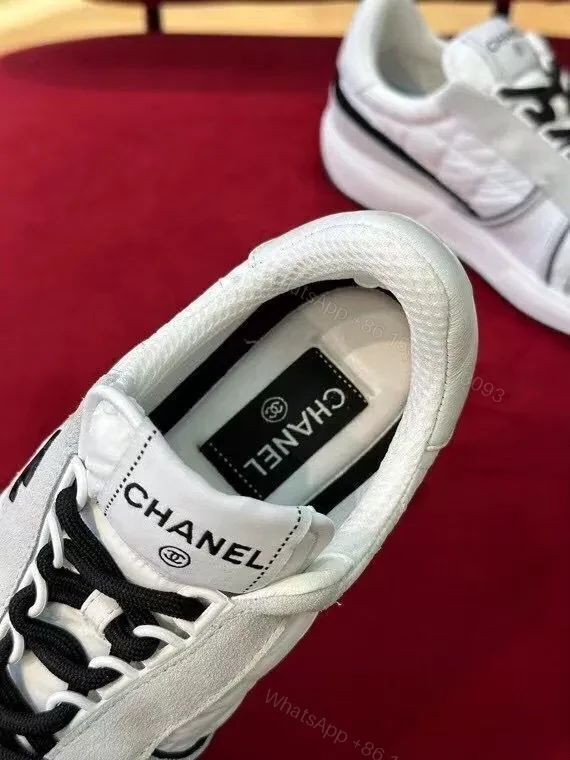 View 9 of White Leather High-Top Sneaker with Contrast Detailing and All-Day Comfort