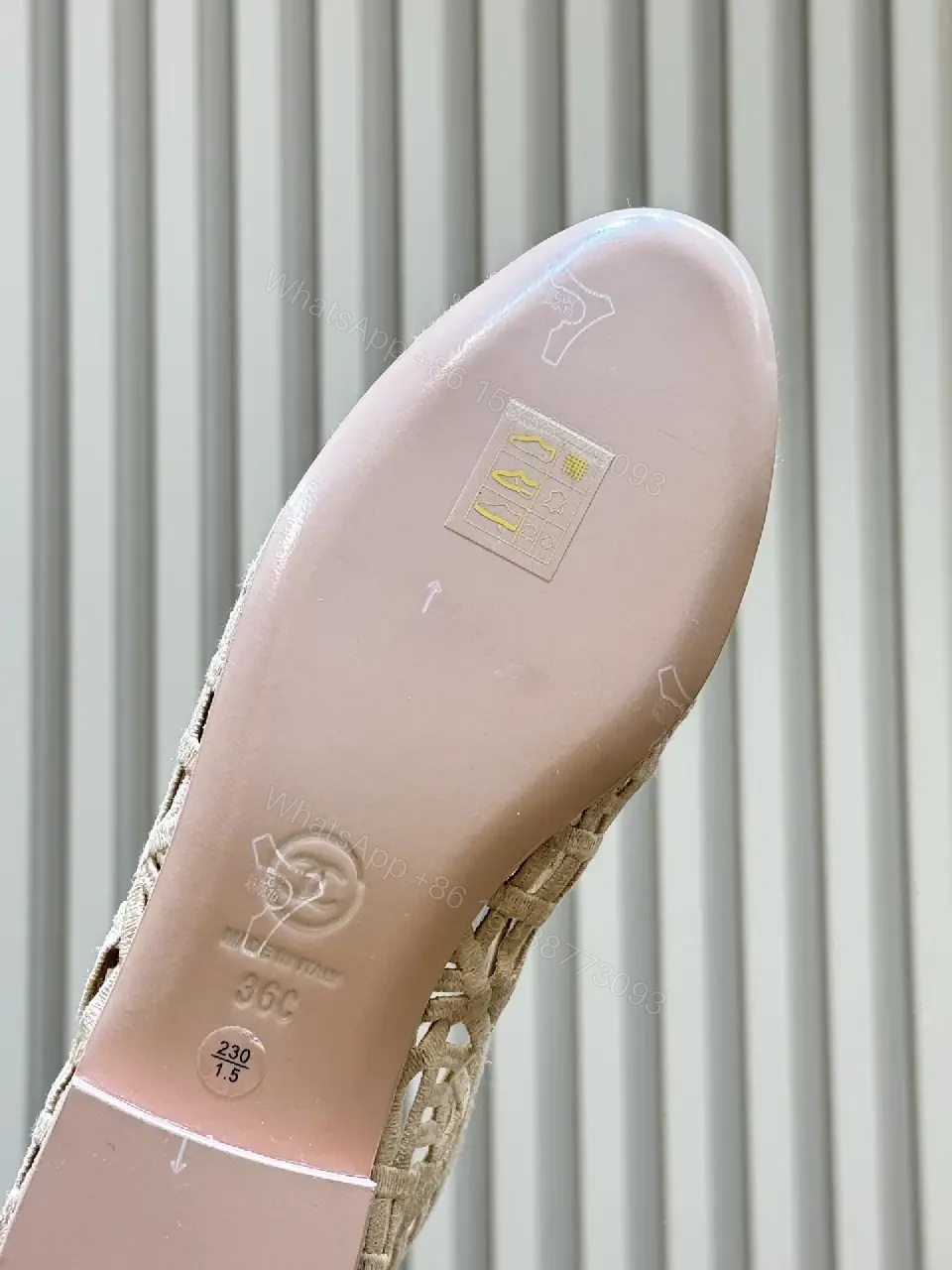 View 4 of Elegant Textured Slip-Ons: Subtle Luxe Detail Flat
